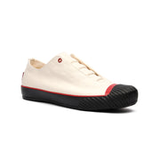 Men's London Beige Black Red Canvas Low Tops 03582-009 - ROYAL ELASTICS