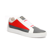 Men's King White Red Gray Leather Sneakers 04292-810 - ROYAL ELASTICS