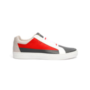 Men's King White Red Gray Leather Sneakers 04292-810 - ROYAL ELASTICS