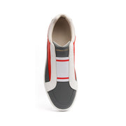 Men's King White Red Gray Leather Sneakers 04292-810 - ROYAL ELASTICS
