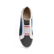 Men's King White Blue Gray Leather Sneakers 04292-850 - ROYAL ELASTICS