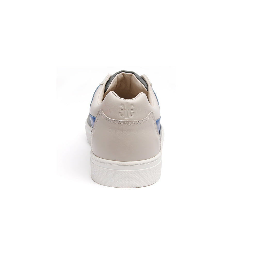 Men's King White Blue Gray Leather Sneakers 04292-850 - ROYAL ELASTICS