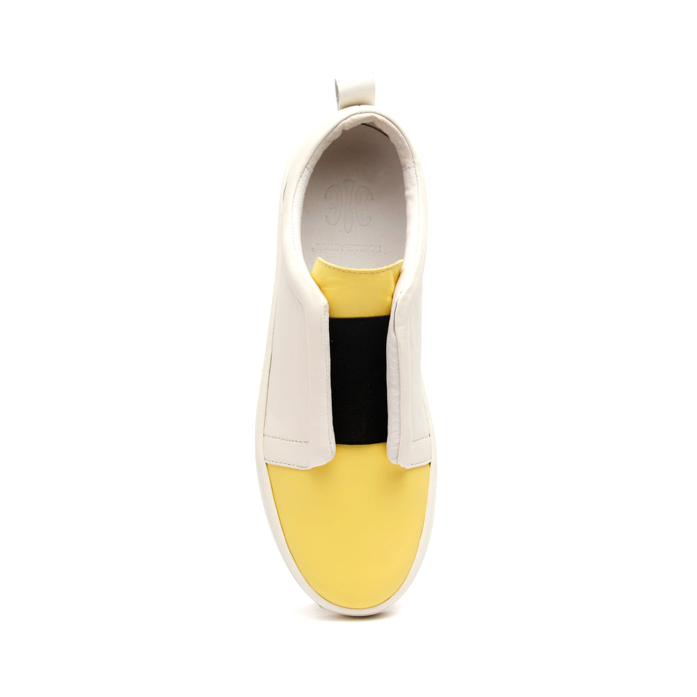Women's Meister Yellow Leather Low Tops 94383-003 - ROYAL ELASTICS