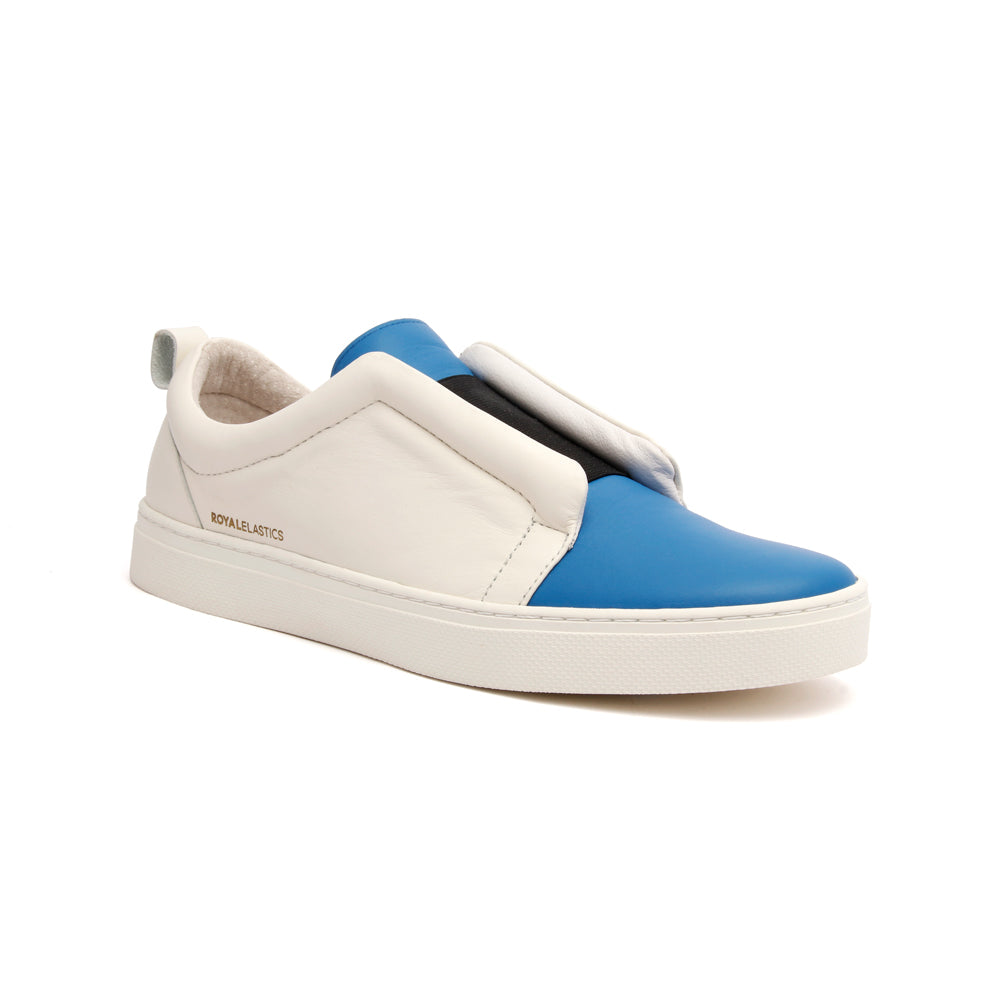 Men's Meister Blue Leather Low Tops 04383-005 - ROYAL ELASTICS