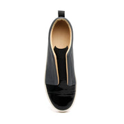 Men's Meister Black Castlerock Leather Low Tops 04384-889 - ROYAL ELASTICS