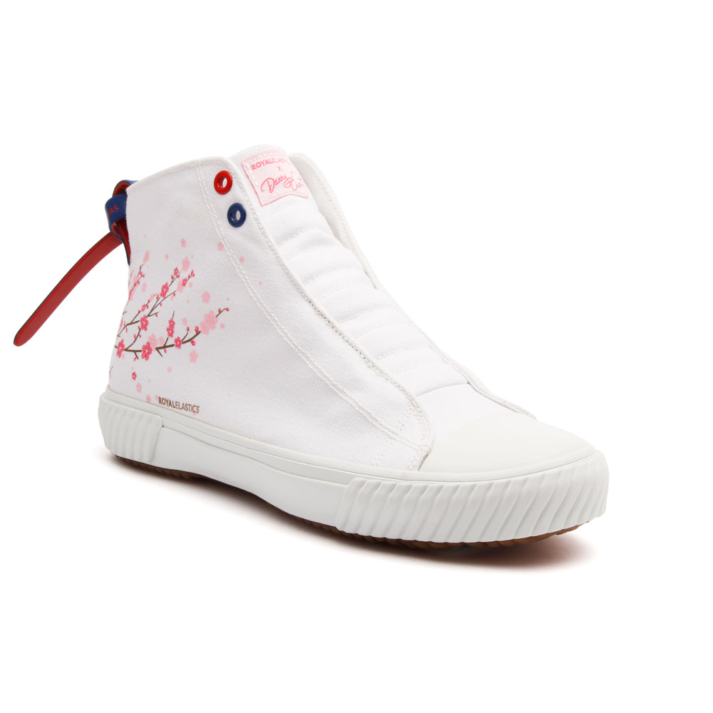 Women's Harajuku Sakura White Canvas High Tops 94783-001 - ROYAL ELASTICS
