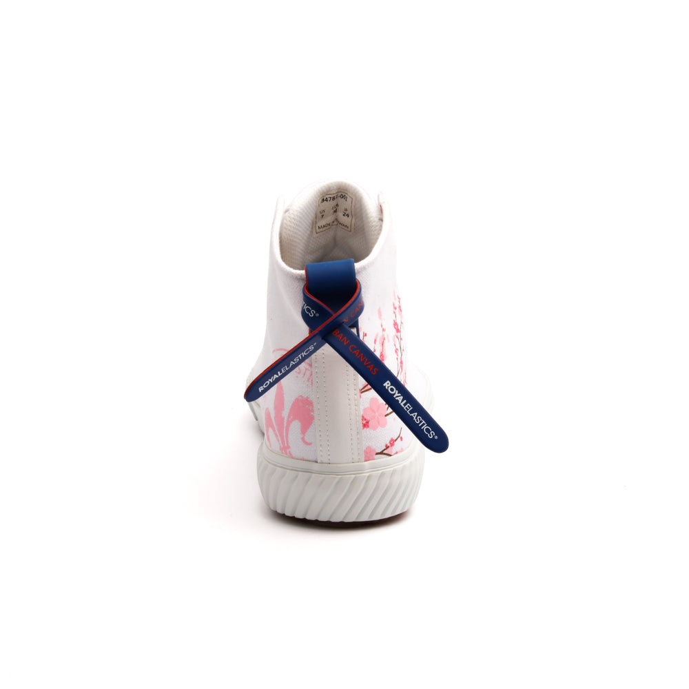 Women's Harajuku Sakura White Canvas High Tops 94783-001 - ROYAL ELASTICS