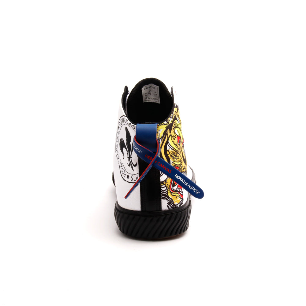 Men's Harajuku Ukiyo-E Tiger Canvas High Tops 04783-309 - ROYAL ELASTICS