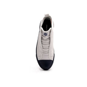 Men's Harajuku White Blue Canvas High Tops 04784-005 - ROYAL ELASTICS