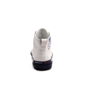 Men's Harajuku White Blue Canvas High Tops 04784-005 - ROYAL ELASTICS