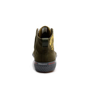 Men's Harajuku Olive Green Yellow Canvas High Tops 04784-443 - ROYAL ELASTICS