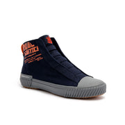 Women's Harajuku Navy Orange Canvas High Tops 94784-551 - ROYAL ELASTICS