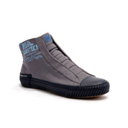 Men's Harajuku Gray Blue Canvas High Tops 04784-855 - ROYAL ELASTICS
