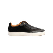 Men's Epiphany Black White Leather Loafers 06284-980 - ROYAL ELASTICS