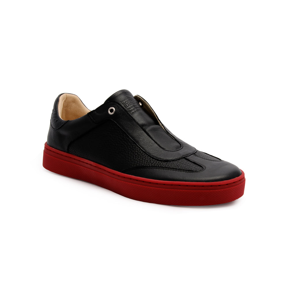 Men's Epiphany Black Red Leather Loafers 06284-991 - ROYAL ELASTICS