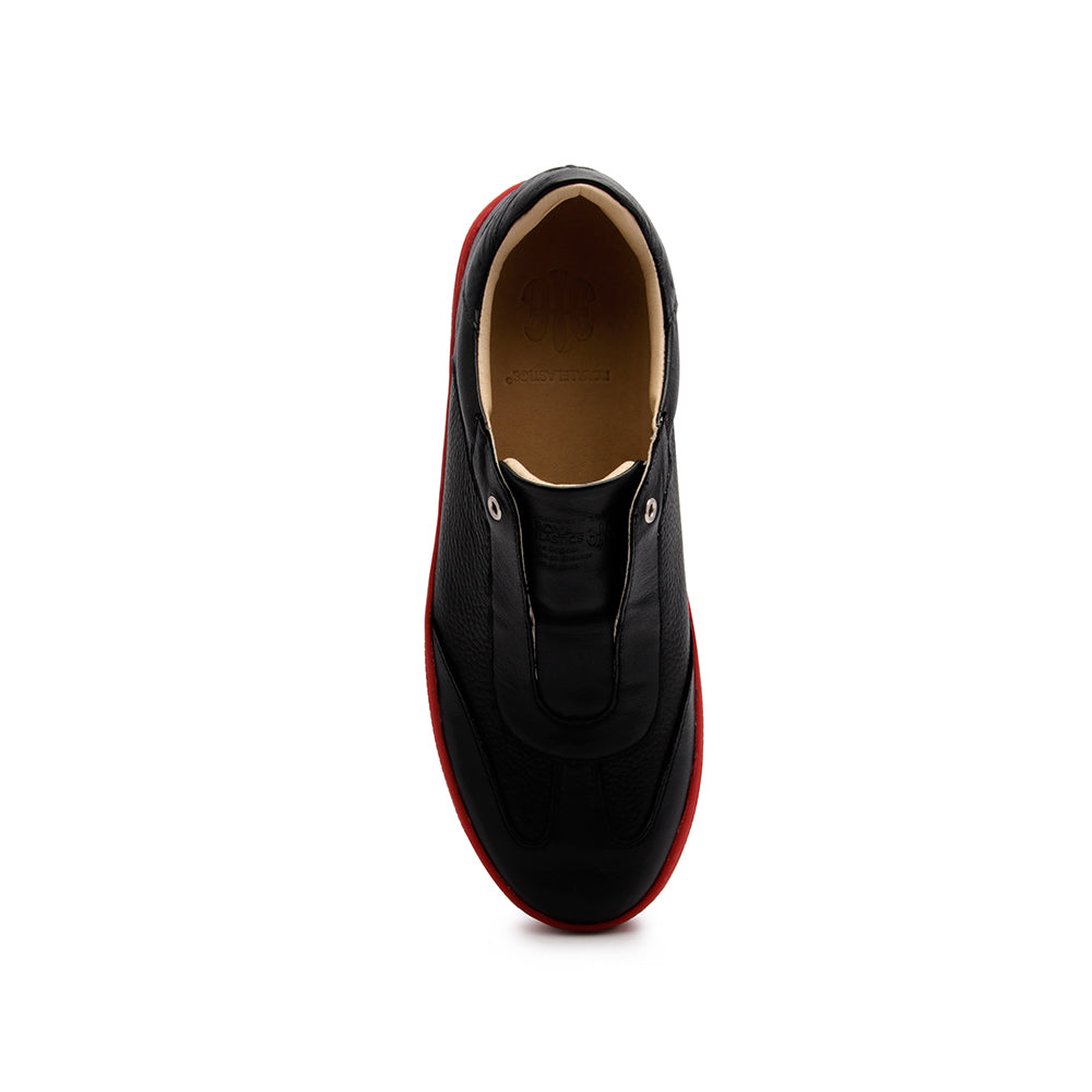 Men's Epiphany Black Red Leather Loafers 06284-991 - ROYAL ELASTICS