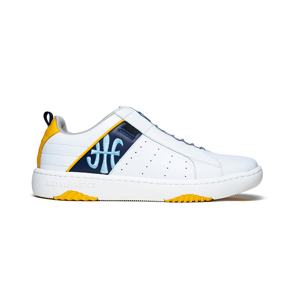 Men's Icon 2.0 Yellow Blue Leather Sneakers 06501-053