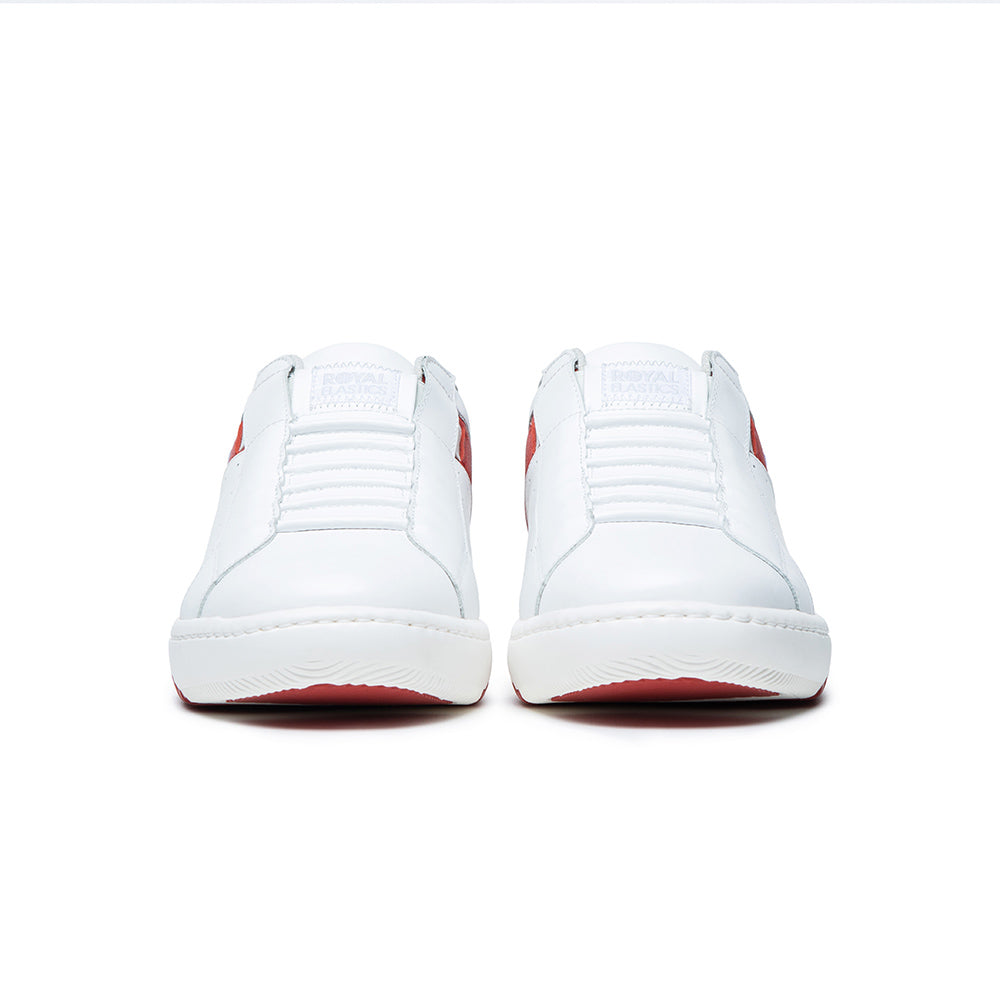 Men's Icon 2.0 White Red Leather Sneakers 06512-018
