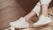 Women's Icon Urbanite White Blue Leather Sneakers 92982-005 - ROYAL ELASTICS