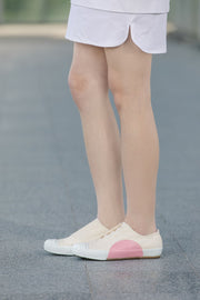 Women's New York Beige Pink Canvas Low Tops 93982-010 - ROYAL ELASTICS