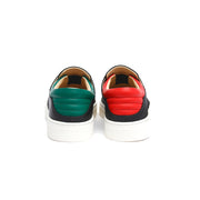Women's Knight Black Red Green Leather Loafers 90183-941 - ROYAL ELASTICS