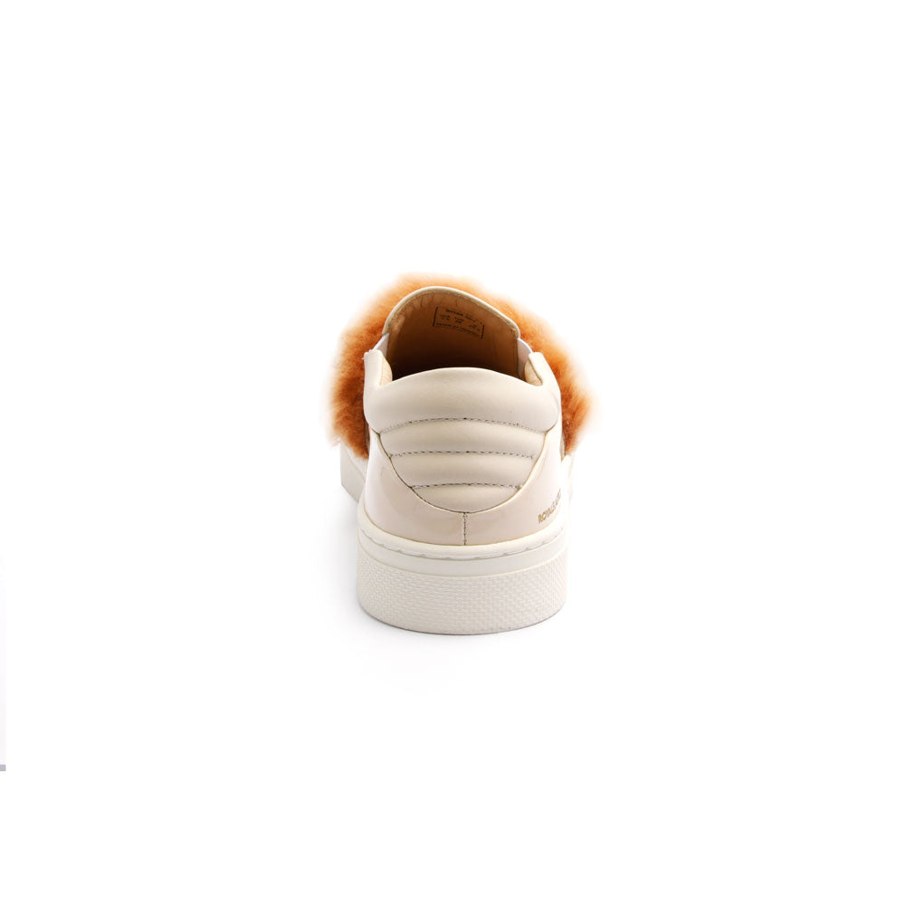 Women's Ketella Gray Brown Wool Leather Loafers 90384-007 - ROYAL ELASTICS