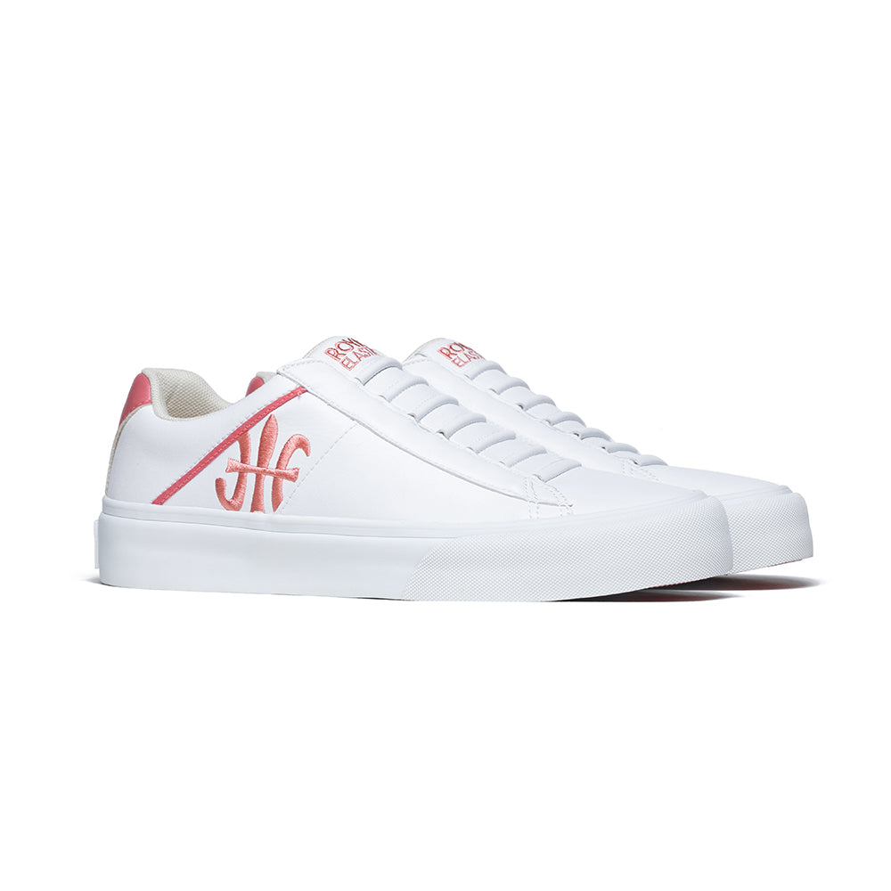 Women's Cruiser White Pink Microfiber Low Tops 90801-010 - ROYAL ELASTICS