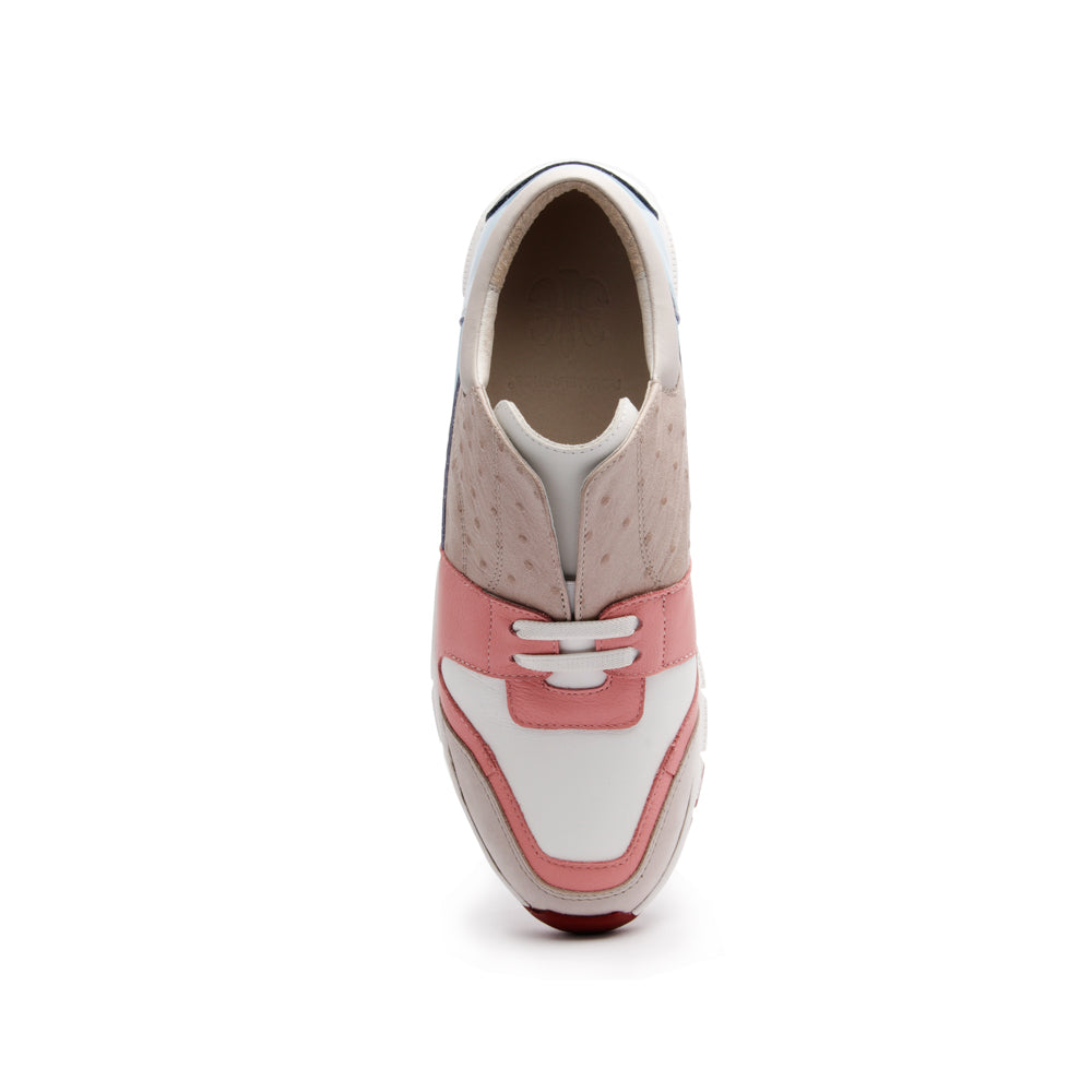 Women's Midnight Rider Pink Gray Blue Leather Sneakers 91291-158 - ROYAL ELASTICS