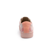 Women's Bishop Checked Pink White Leather Sneakers 91791-111 - ROYAL ELASTICS