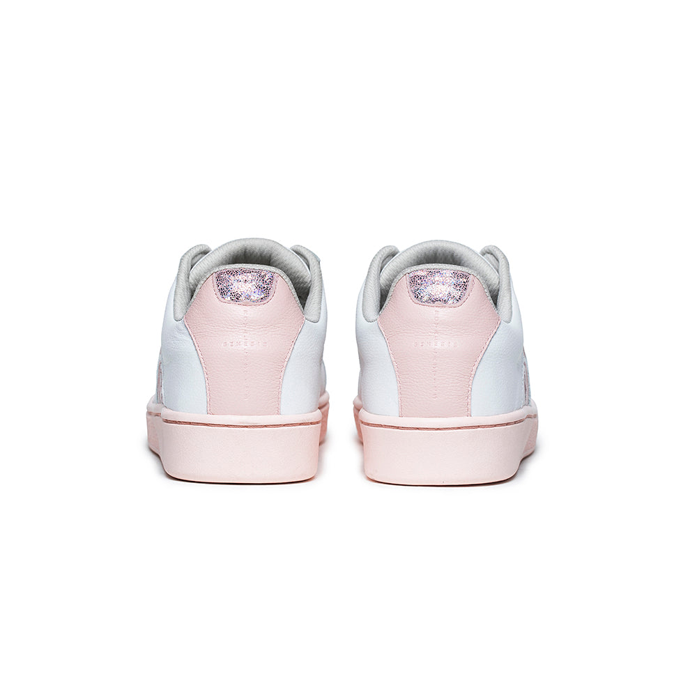 Women's Icon Genesis White Pink Leather Sneakers 91901-010 - ROYAL ELASTICS