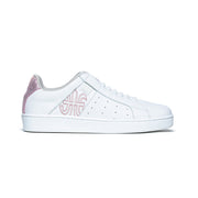 Women's Icon Genesis White Pink Glitter Leather Sneakers 91901-100 - ROYAL ELASTICS