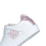 Women's Icon Genesis White Pink Glitter Leather Sneakers 91901-100 - ROYAL ELASTICS