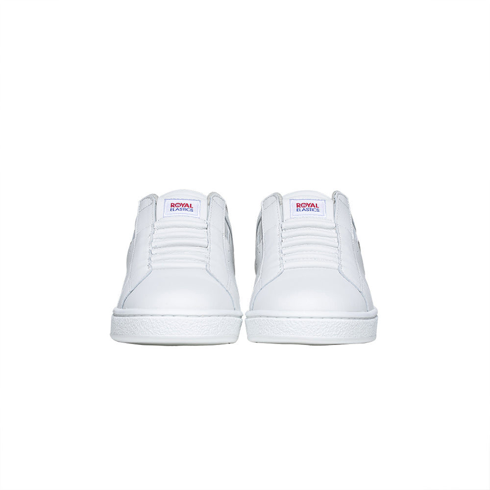 Men's Icon Genesis White Silver Logo Leather Sneakers 01902-008