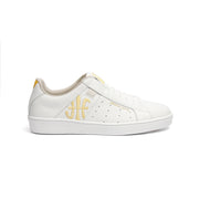 Women's Icon Genesis Bubblegum White Yellow Leather Sneakers 91992-300 - ROYAL ELASTICS