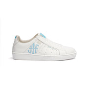 Women's Icon Genesis Bubblegum White Blue Leather Sneakers 91992-500 - ROYAL ELASTICS