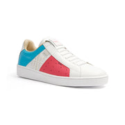 Women's Icon Genesis Spotlight White Pink Blue Leather Sneakers 91993-015 - ROYAL ELASTICS