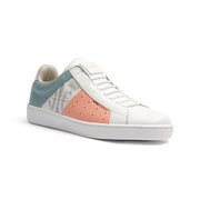 Women's Icon Genesis Spotlight White Peach Blue Leather Sneakers 91993-051 - ROYAL ELASTICS