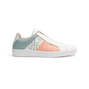 Women's Icon Genesis Spotlight White Peach Blue Leather Sneakers 91993-051 - ROYAL ELASTICS