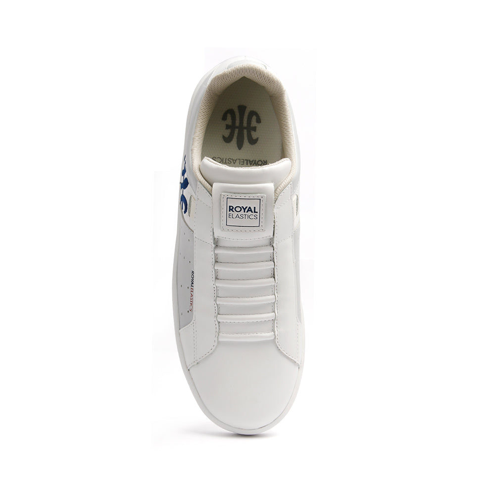 Women's Icon Genesis Spotlight White Gray Leather Sneakers 91993-085 - ROYAL ELASTICS