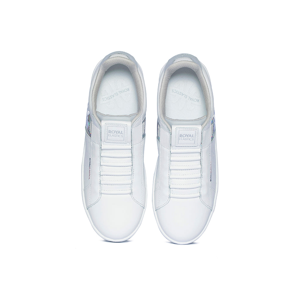 Women's Icon Genesis  White Leather Sneakers 91994-008 - ROYAL ELASTICS
