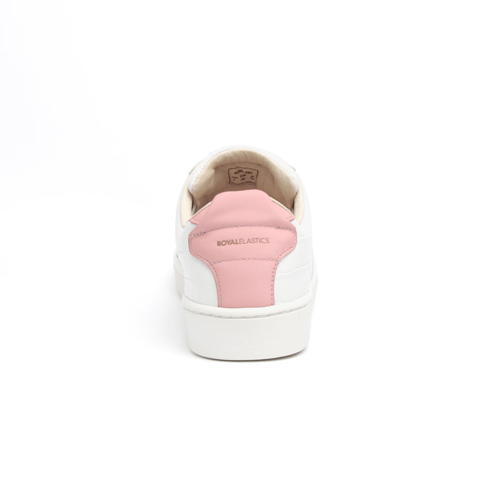 Women's Icon SBI White Pink Leather Sneakers 92583-010 - ROYAL ELASTICS