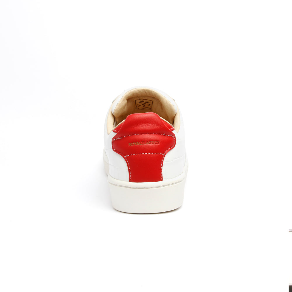 Women's Icon SBI White Red Leather Sneakers 92583-081 - ROYAL ELASTICS