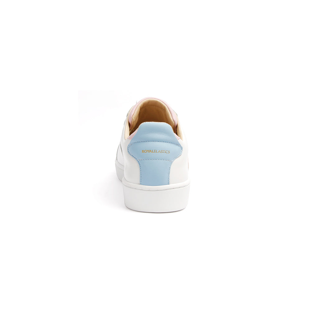 Women's Icon SBI White Blue Pink Leather Sneakers 92593-065 - ROYAL ELASTICS