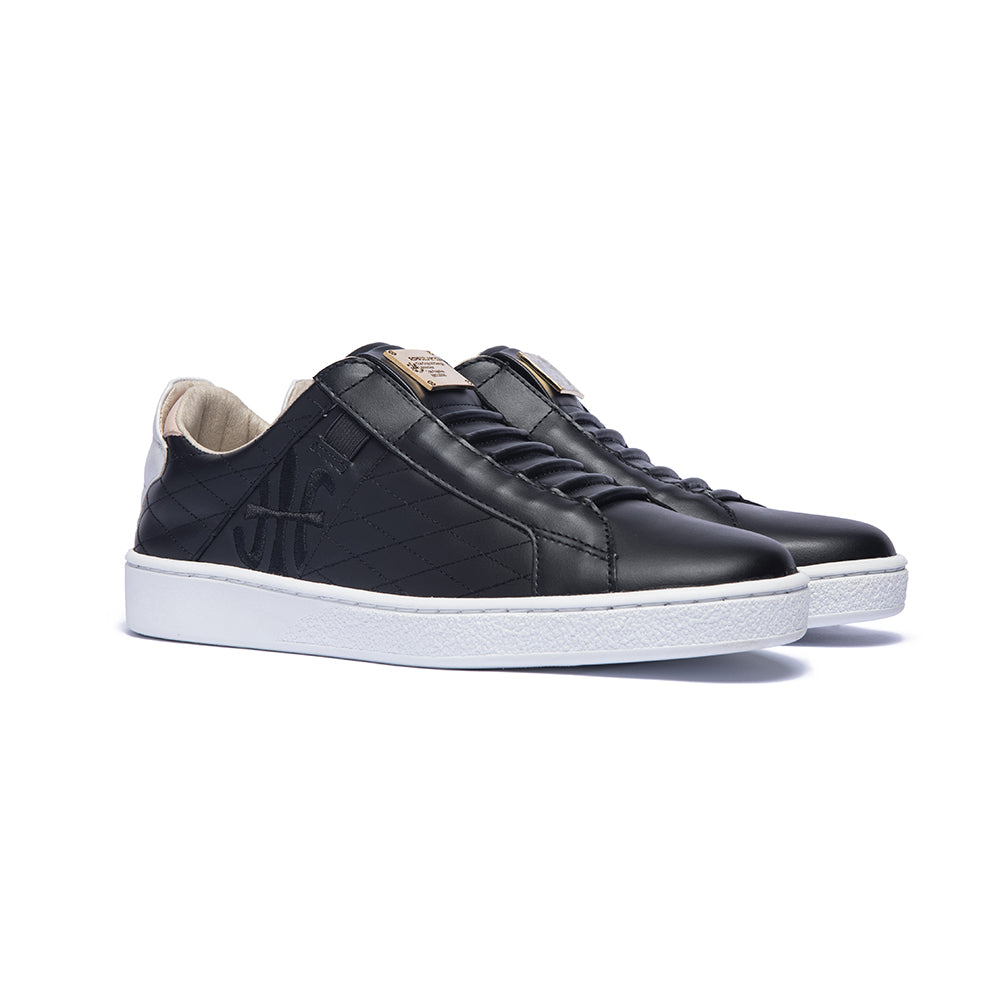 Women's Icon SBI Black Pink Leather Sneakers 92594-901 - ROYAL ELASTICS