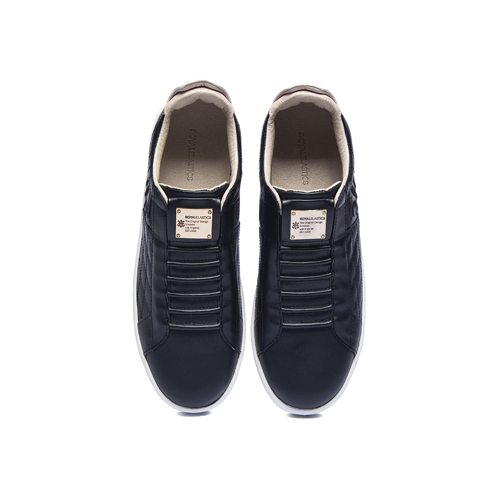 Women's Icon SBI Black Pink Leather Sneakers 92594-901 - ROYAL ELASTICS