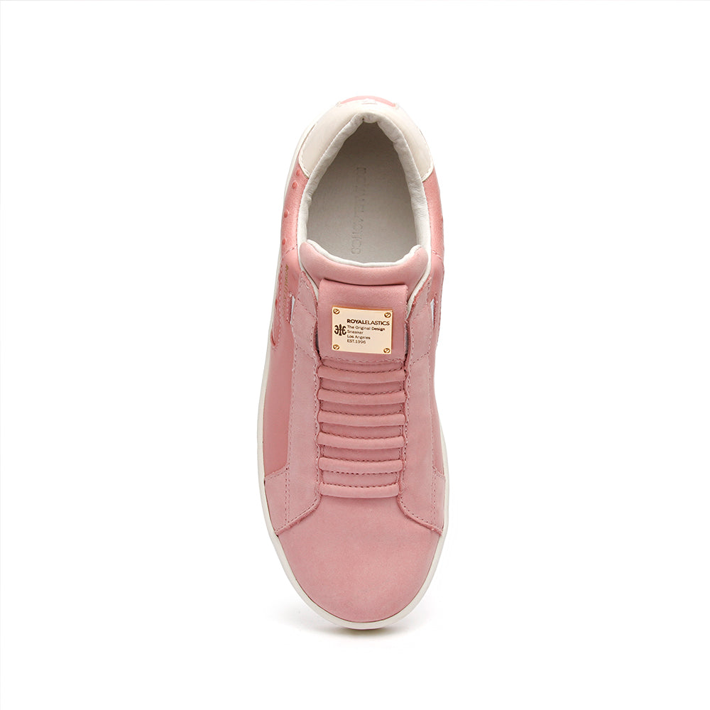 Women's Adelaide Pink Gray Leather Sneakers 92684-110 - ROYAL ELASTICS