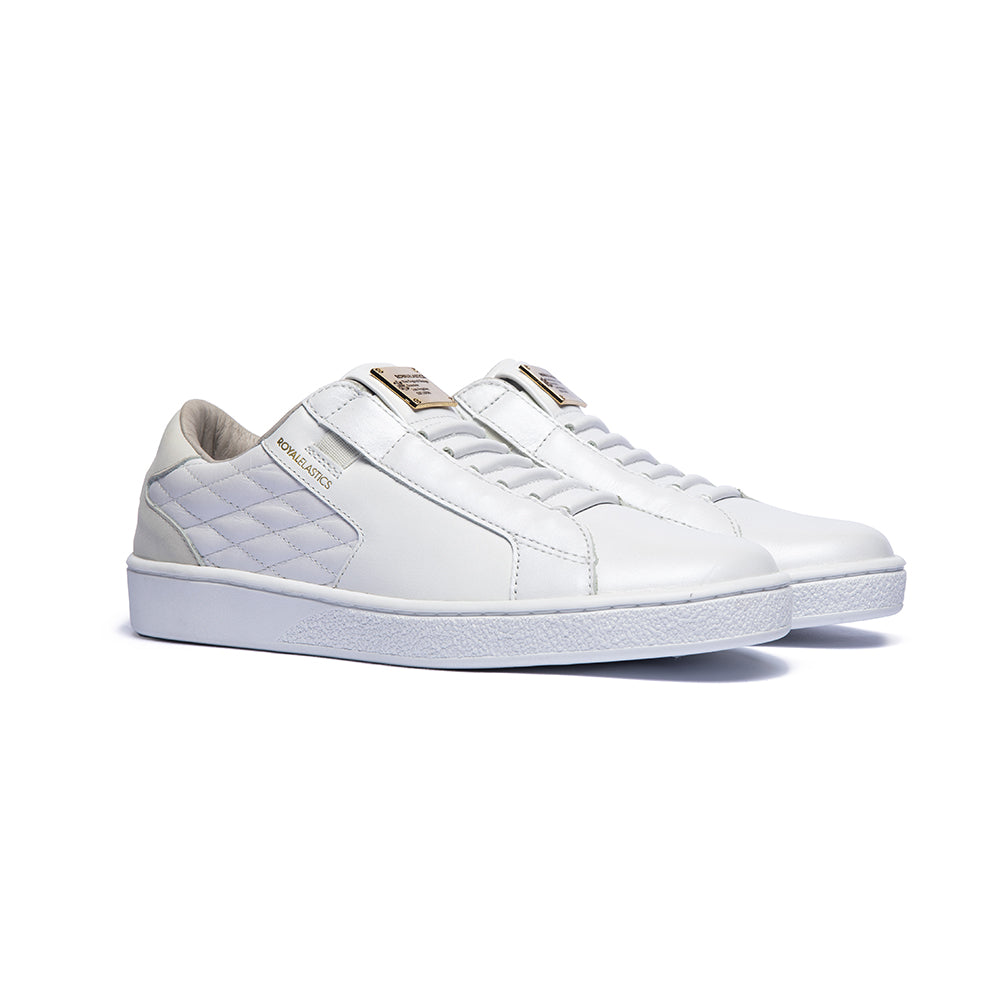 Women's Adelaide White Cream Leather Sneakers 92694-000 - ROYAL ELASTICS