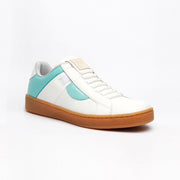 Men's Icon Dots White Green Leather Sneakers 02983-040 - ROYAL ELASTICS