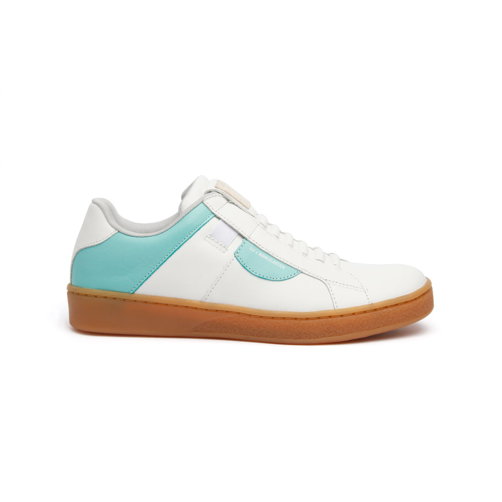 Women's Icon Dots White Green Leather Sneakers 92983-040 - ROYAL ELASTICS