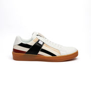 Women's Icon Cross Brown Red Black Leather Sneakers 92983-071 - ROYAL ELASTICS